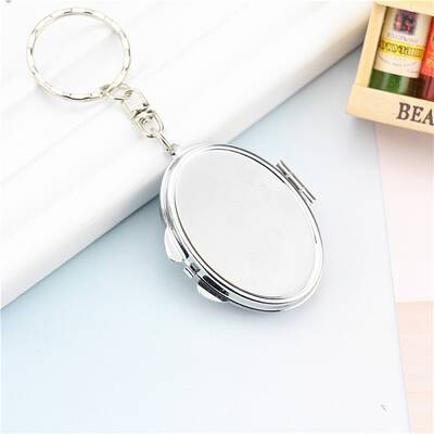 Iron Folding Mirror Keychain