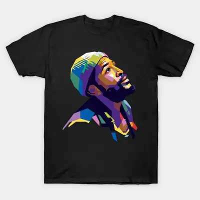 Marvin Gaye T-Shirt S-5XL Multicolor Classic Short Sleeve T-Shirt Cotton Menswear
