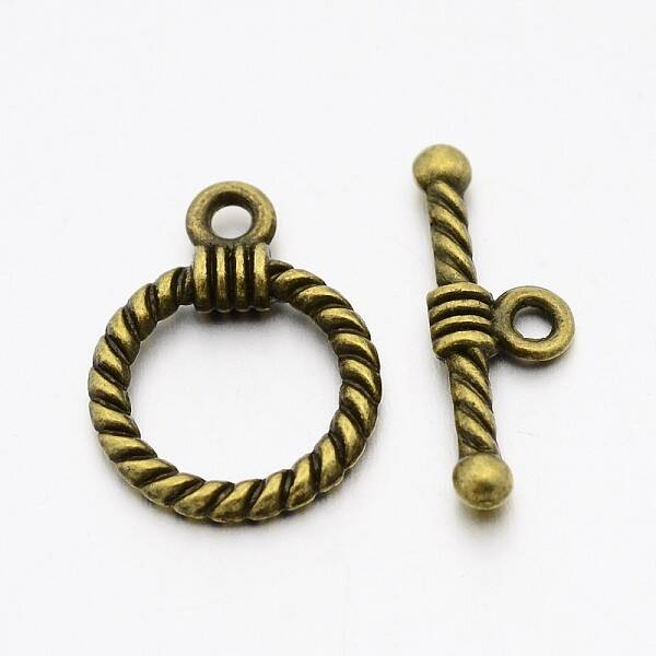 Tibetan Style Alloy Toggle Clasps