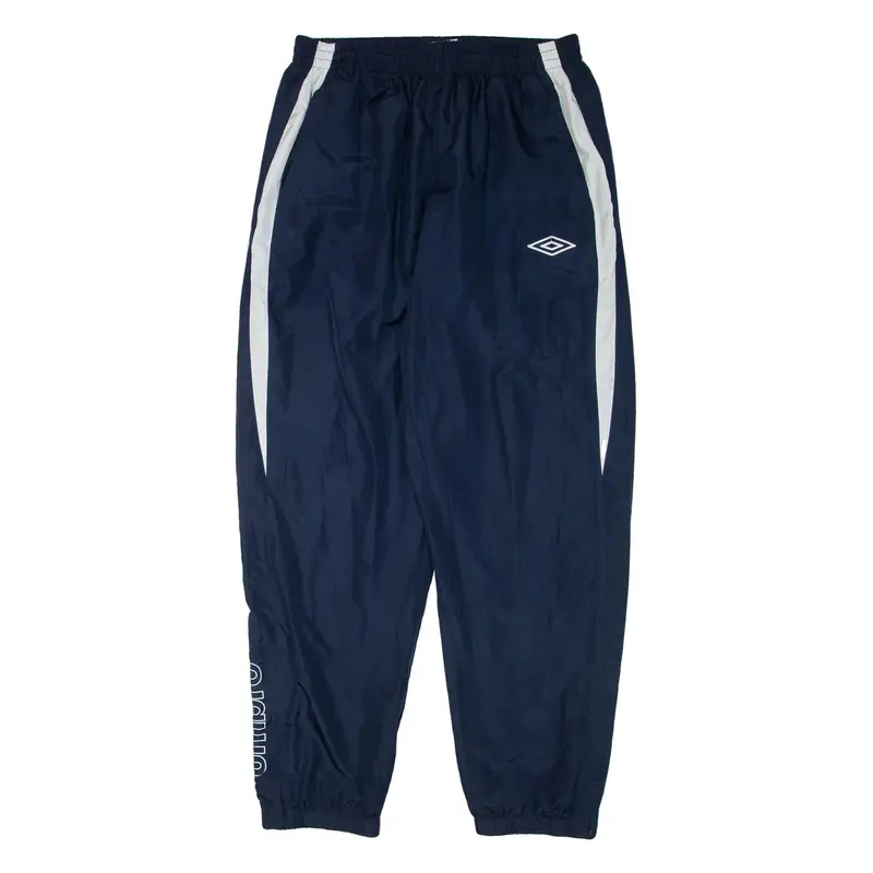 UMBRO Mens Track Pants Blue Tapered XL W30 L31