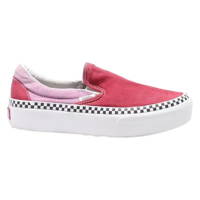 VANS Authentic Pump Shoes Red Synthetic Girls UK 3.5