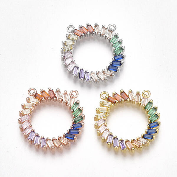 Brass Cubic Zirconia Pendants