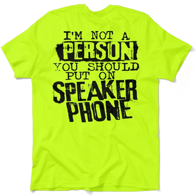 Speaker Phone - Hi-Vis Work Shirt