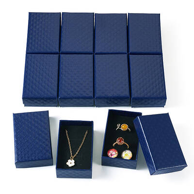 Rhombus Textured Cardboard Gift Storage Boxes