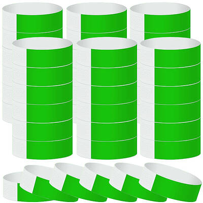 200Pcs Synthetic Paper Disposable Wristbands