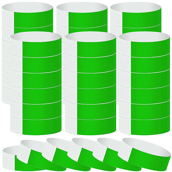 200Pcs Synthetic Paper Disposable Wristbands