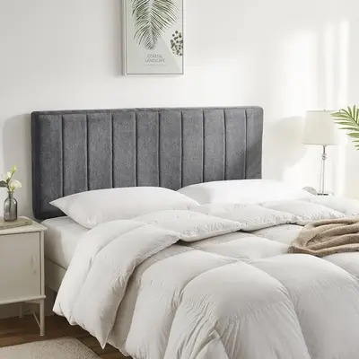 Nestl Wall Mounted Upholstered Headboard – Easy Install, Channel Stitched, Soundproof 3D Panels, Peel & Stick