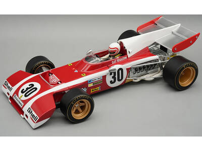 Ferrari 312 B2 #30 Clay Regazzoni Formula One F1 Belgian GP (1972) Mythos Series with Driver Figure and Display Case Limi...