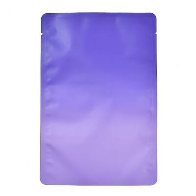 Two Tone Rectangle Plastic Zip Lock Gift Bags