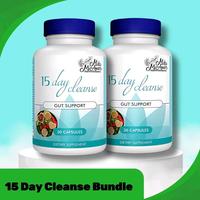 2 x 15 Day Cleanse Bundle- Gut and Colon Support | Caffeine Free | Advanced Formula with Senna, Cascara Sagrada, & Psyllium H...