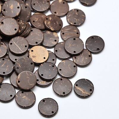 Flat Round 2-Hole Coconut Buttons