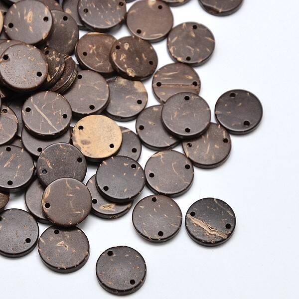 Flat Round 2-Hole Coconut Buttons