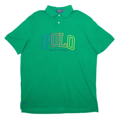 POLO RALPH LAUREN Mens Polo Shirt Green Short Sleeve XL