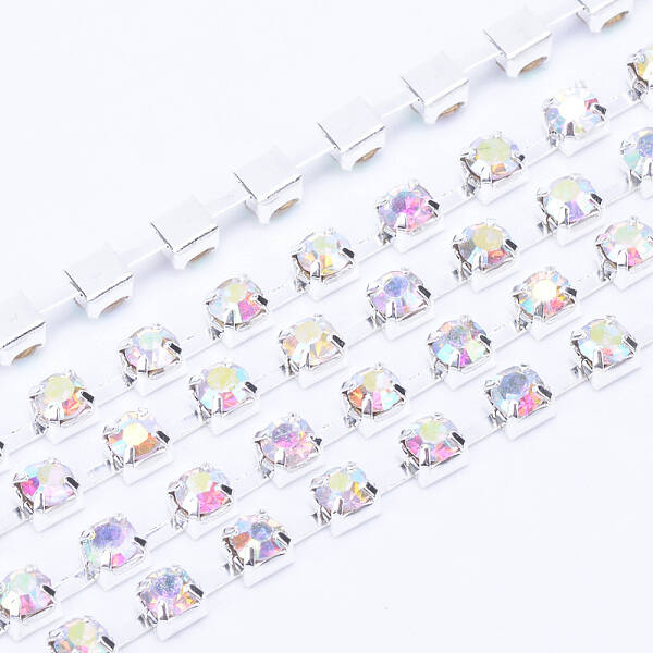 Brass Rhinestone Strass Chains