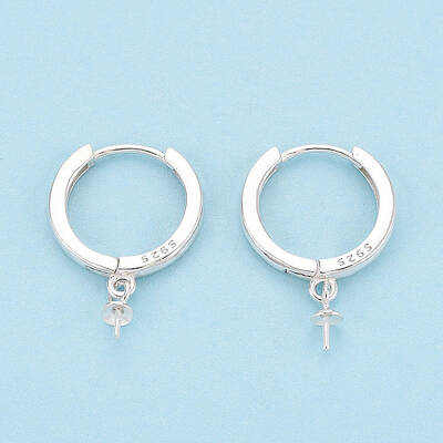 925 Sterling Silver Hoop Earring Findings