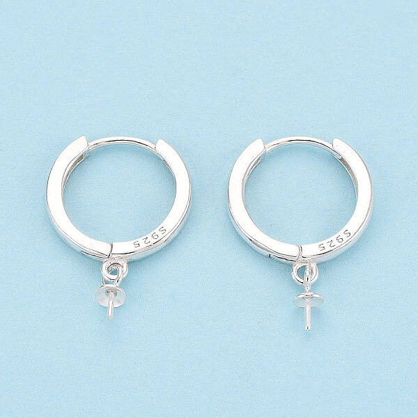 925 Sterling Silver Hoop Earring Findings