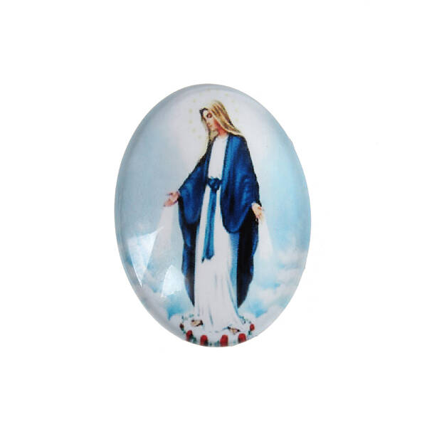Printed Glass Oval Cabochons