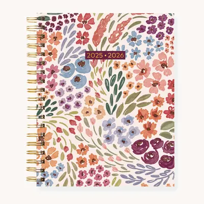 2025-2026 ACADEMIC PLANNER with habit tracker, coloring pages & gold foil stickers, runs August-July
