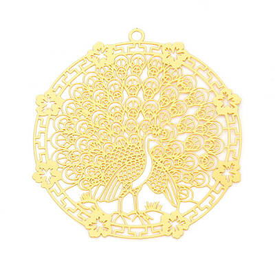 Brass Filigree Big Pendants
