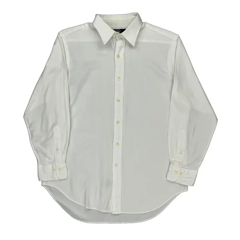 Andrew Ralph Lauren Shirt - Large White Cotton