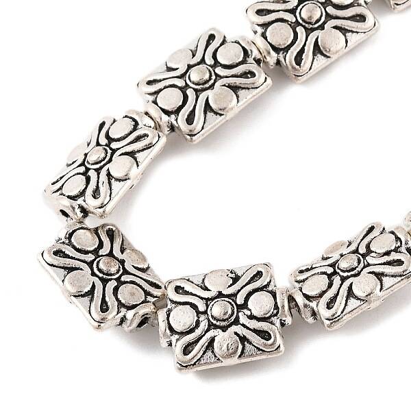 Rectangle Tibetan Style Alloy Beads Strands