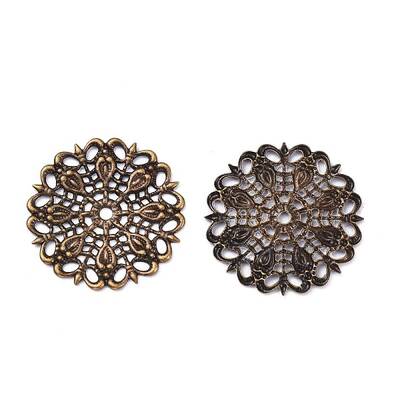 Brass Vintage Filigree Findings