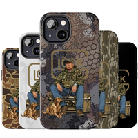 Hunter Donald Trump Glock Camouflage Phone Cases, In Glock We Trust For iPhone 16 15 14 13 12 11 X Xr Xs 8, Funny Trump and Y...