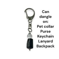 Tourmaline and Selenite Keychain, with Evil Eye Charms (BOGO Free)