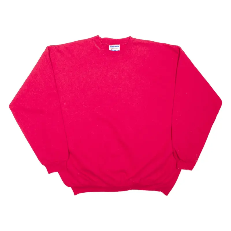 HANES Sweatshirt Red Mens XL