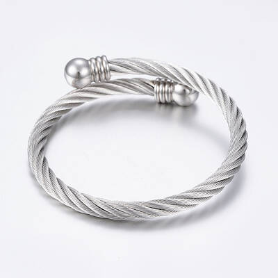 Tarnish Resistant 304 Stainless Steel Torque Bangles