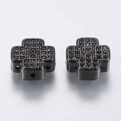 Brass Micro Pave Cubic Zirconia Pendants