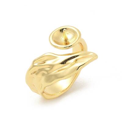 Brass Open Cuff Ring Settings