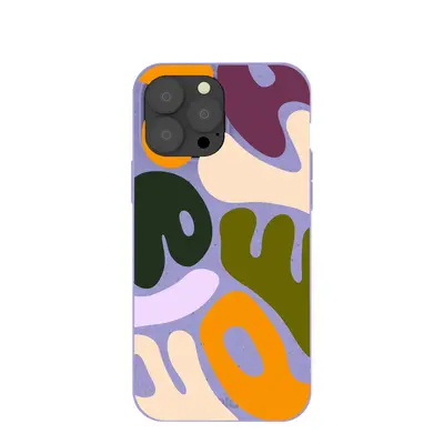 Lavender Alphabet Soup iPhone 13 Pro Max Case
