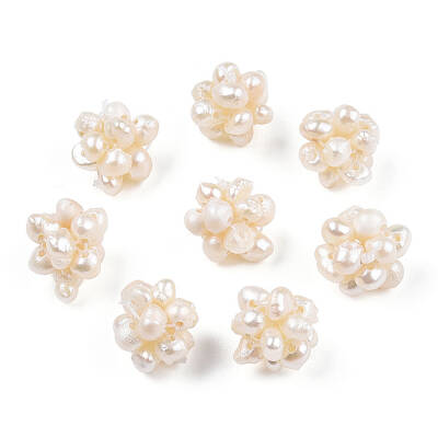 Round Natural Cultured Freshwater Pearl Beads
