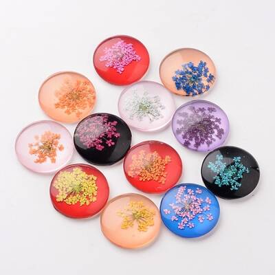 Handmade Glass Flat Back Cabochons