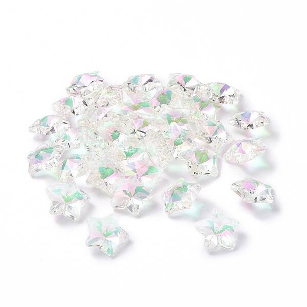 Electroplate Glass Charms