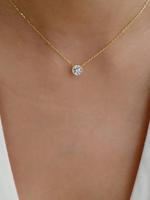 Rhinestone Decor Pendant Necklace for Women for Gift, Clavicle Necklace for Women, Trendy Necklace for Daily Wear, Without Bo...