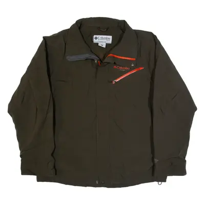 COLUMBIA Mens Ski Jacket Brown L