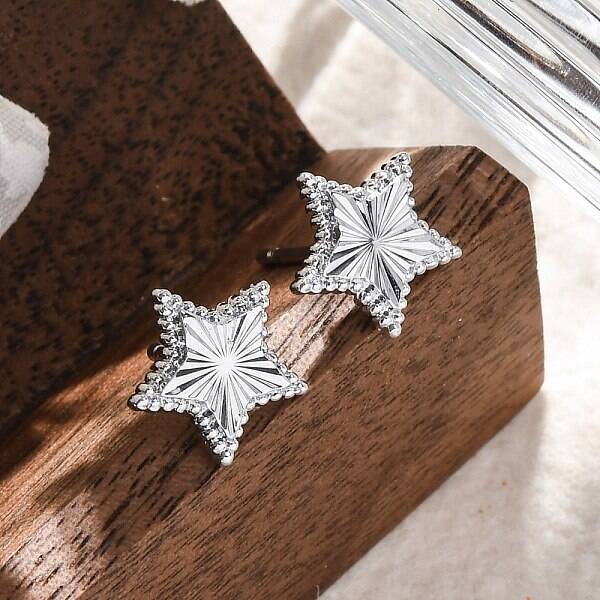 Brass Stud Earrings