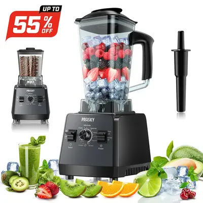 [LIVE] PRASKY Professional Blender 68Oz BPA-Free Kitchen Blender for Smoothies & ice Crushing,  For Home, Commercial Use, Cof...