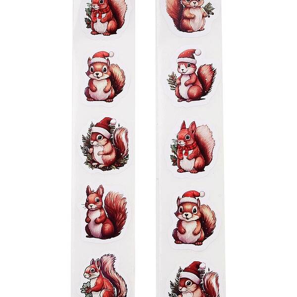 Christmas Round with Word Roll Stickers