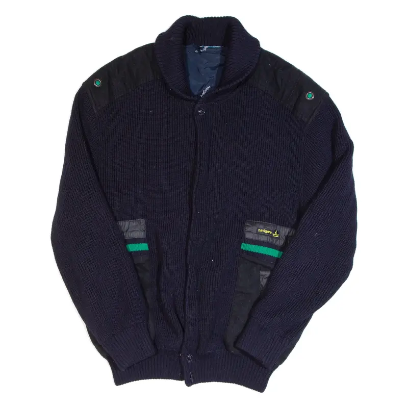 NAVIGATE Mens Jacket Blue Wool L