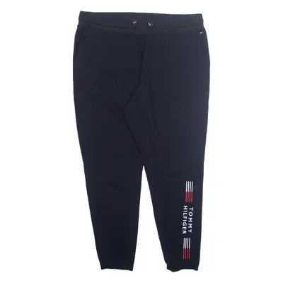 TOMMY HILFIGER Mens Joggers Blue Tapered XL W36 L28