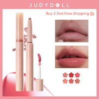 Judydoll Dual-Ended Lip Gloss & Lipliner, Dual-Ended, Glossy, Instant & Easy Pout, Plumping Lips, Long-Lasting, Pigmented