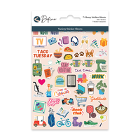 Define Brand Variety Sticker Sheets - 7 Glossy Sheets with 350+ Designs for Planners Journals Notebooks High-Quality Stickers...