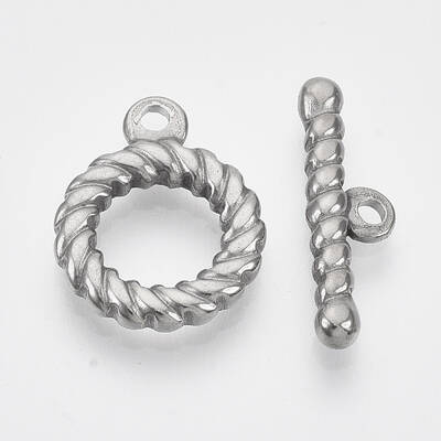 Tarnish Resistant 304 Stainless Steel Toggle Clasps