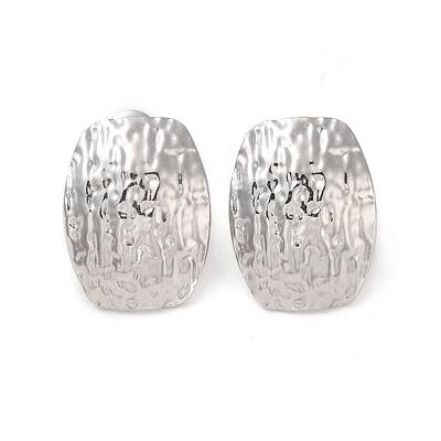 Non-Tarnish Rectangle 304 Stainless Steel Stud Earrings for Women