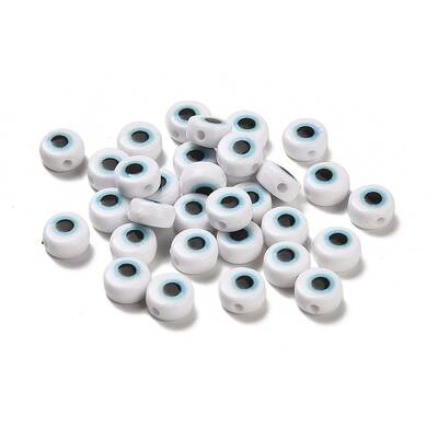 Spray Painted Acrylic Beads