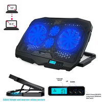 Laptop Cooling Pad 4 Quiet Fans Cooler Stand Dual USB Port for 12-17\