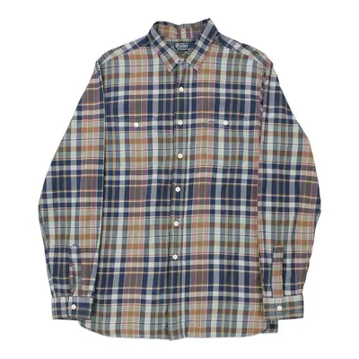 Ralph Lauren Checked Shirt - Large Blue Cotton